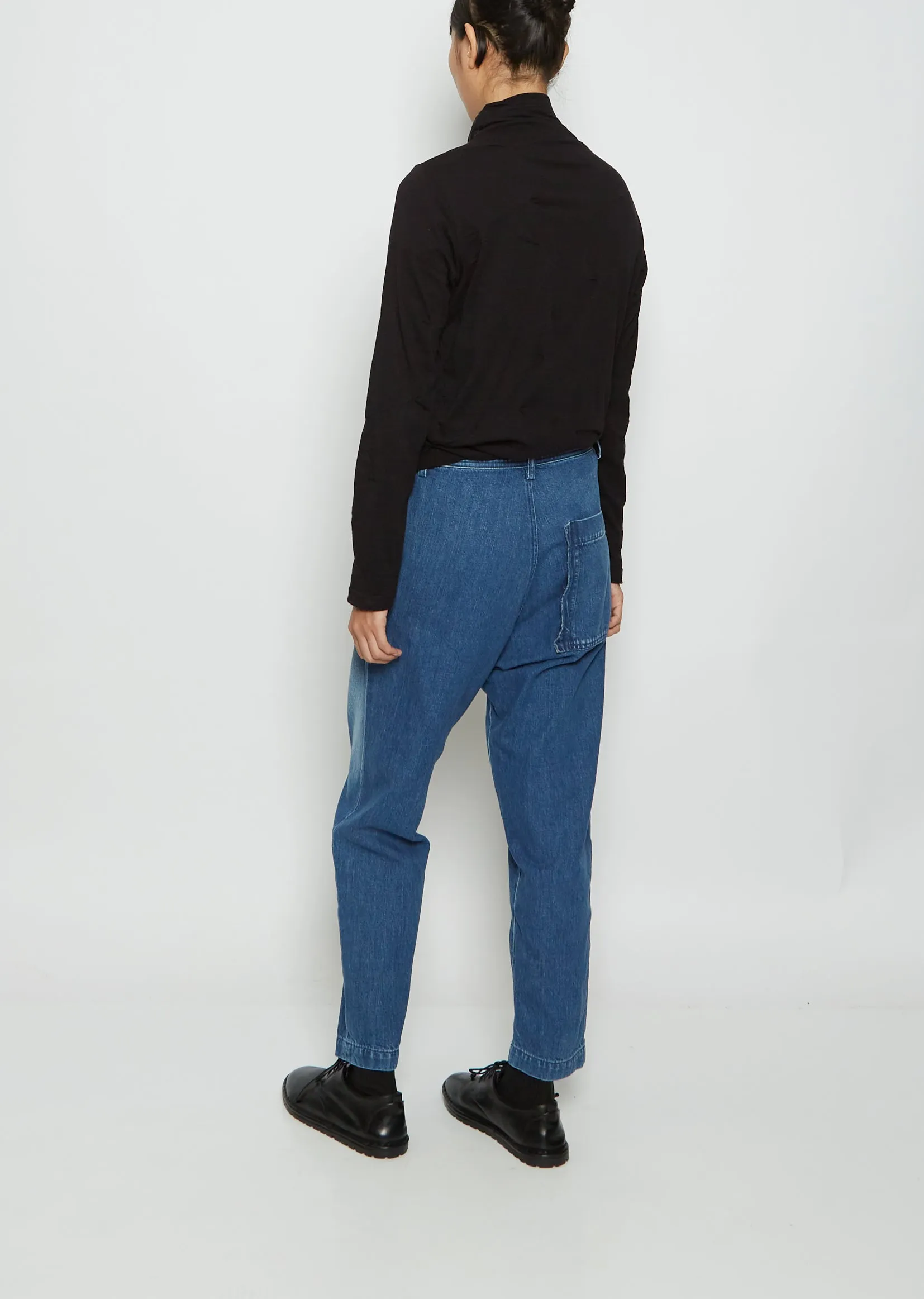 O-Waist String Slim Pant