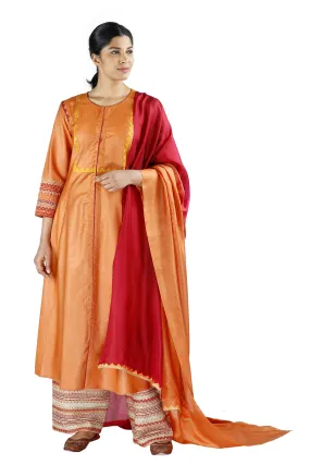 Orange Silk Salwar