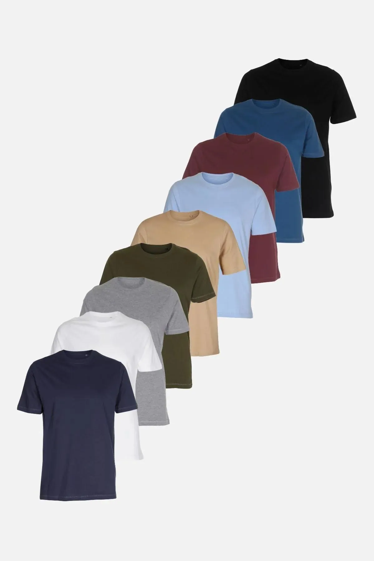 Organic Basic T-Shirts – Package Deal 9 pcs. (email)