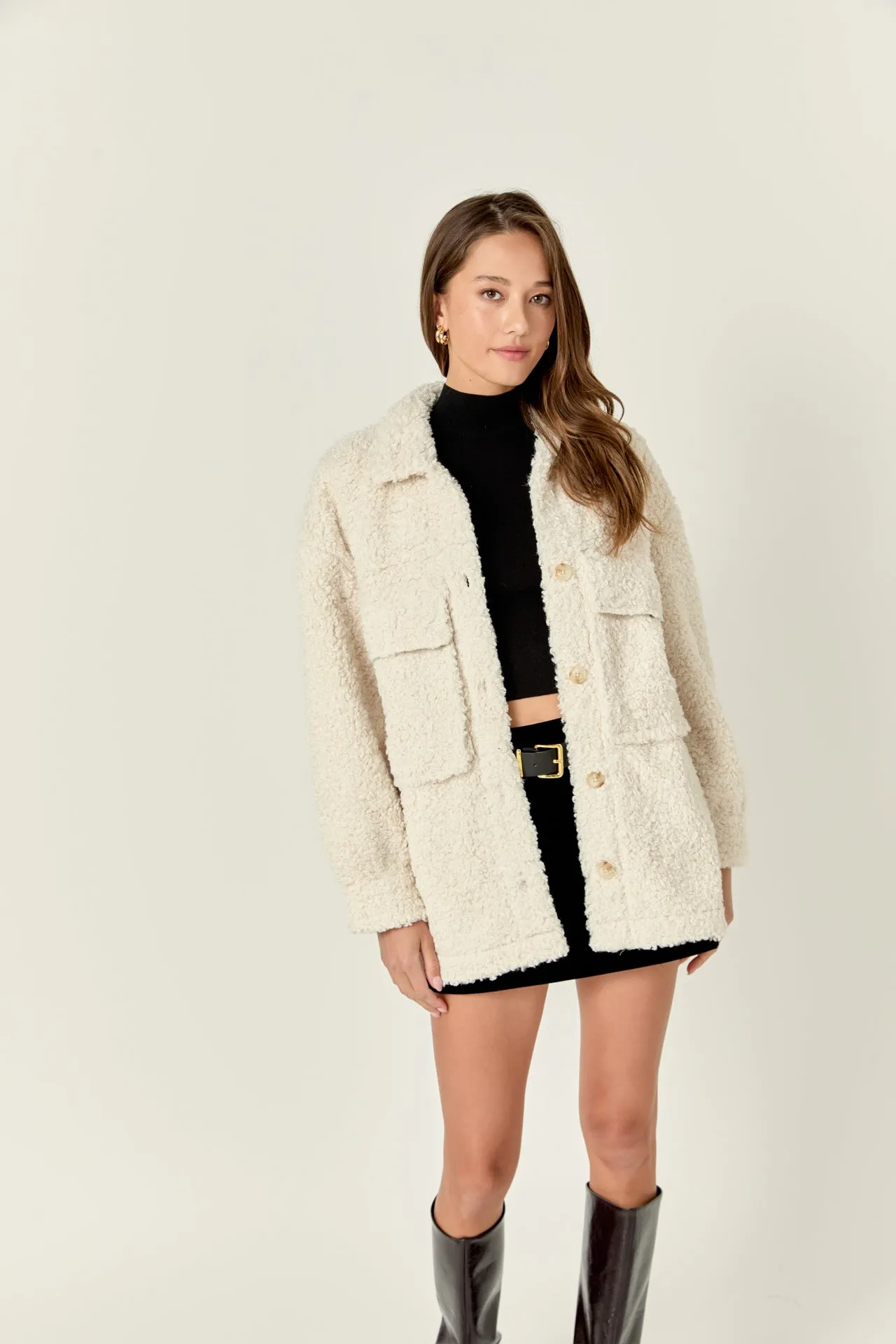 Oversized Sherpa Jacket