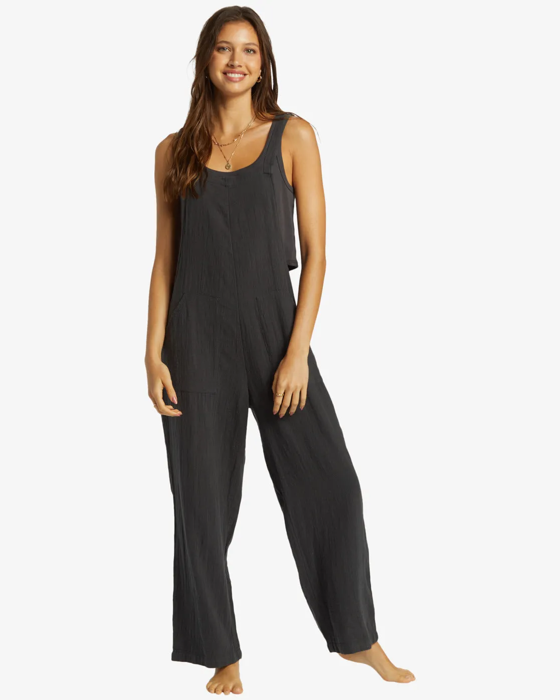 Pacific Time Jumpsuit - Black Sands