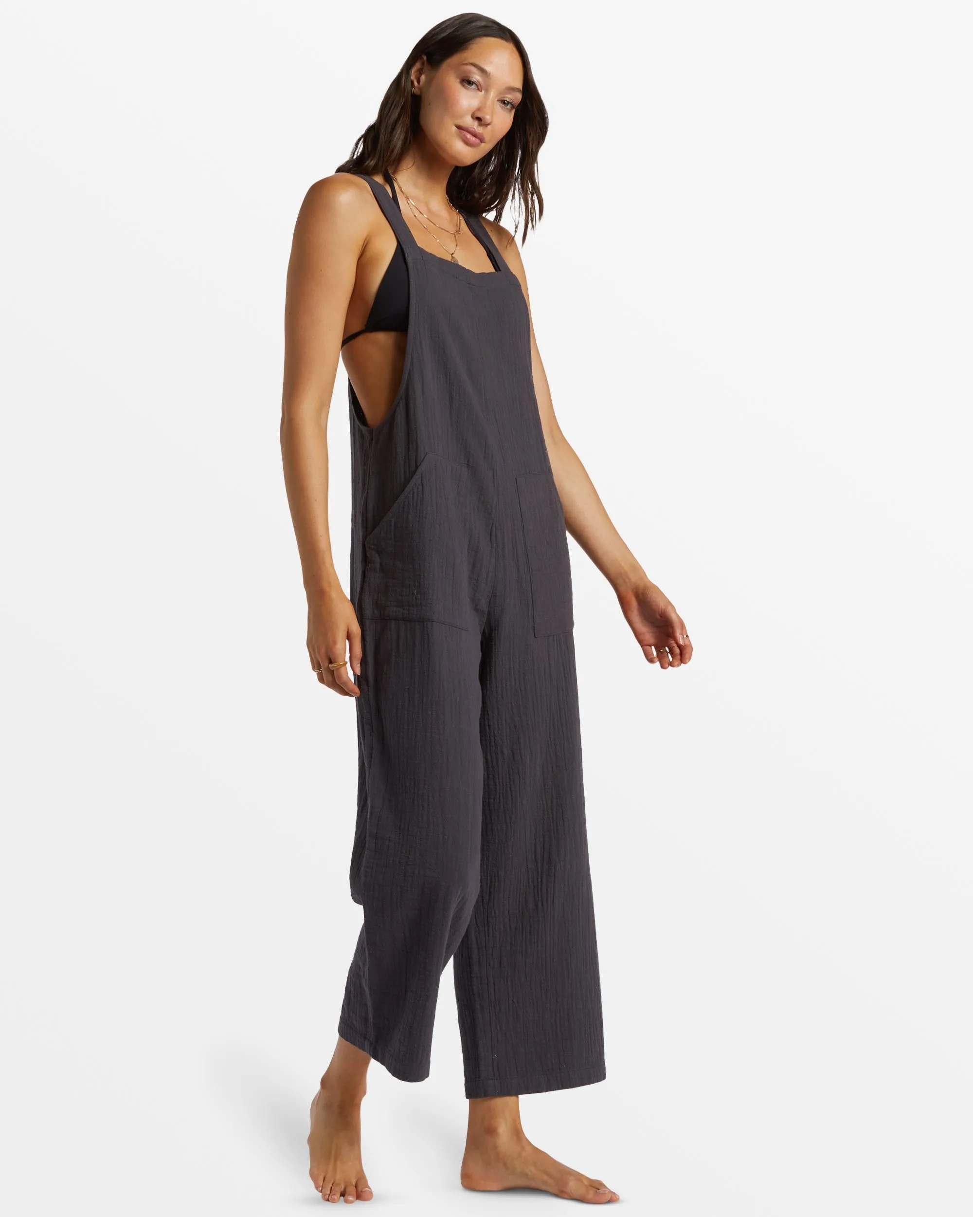 Pacific Time Jumpsuit - Black Sands