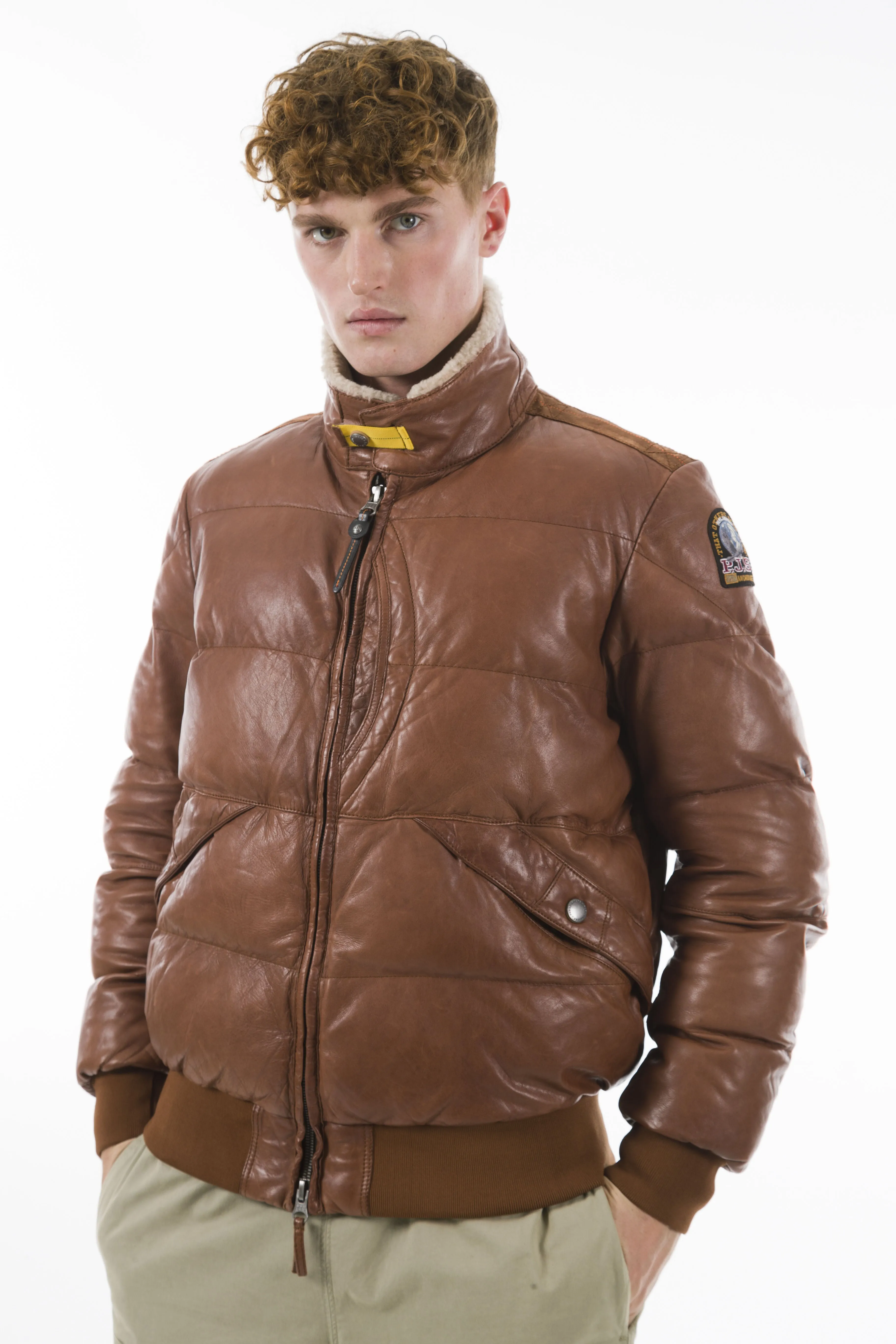 Parajumpers | Alf | Leather Bomber Jacket | Men's