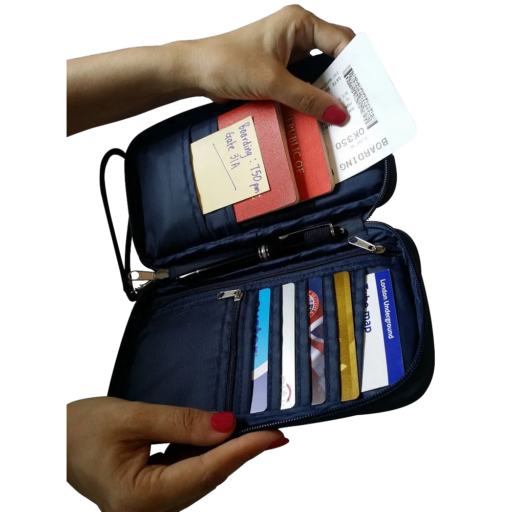 Passport Holder & Travel Document Organizer By Roomi An All-In-One Travel Wallet