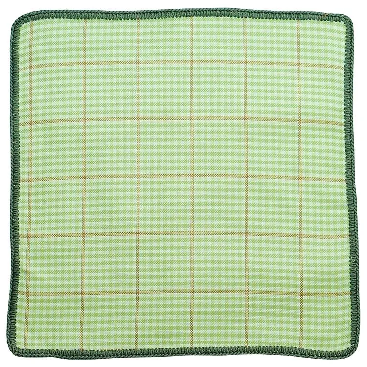 Plaid Asparagi with Olive Green Signature Border