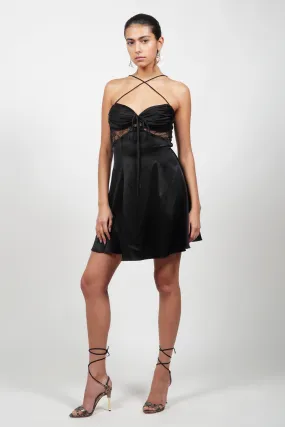 Pre-Order: Black Silk Slip Dress