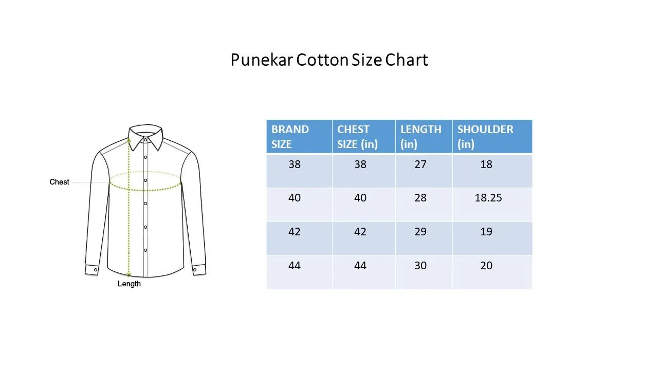 Punekar Cotton Men's Formal Handmade White Color Full & Half Sleeves Shirt for Men's.