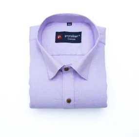 Punekar Cotton Purple Color Cotton Linen Formal Shirt for Men's.