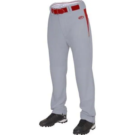 Rawlings Adult Semi-Relaxed V-Notch Plated Baseball Pants: BPVP2