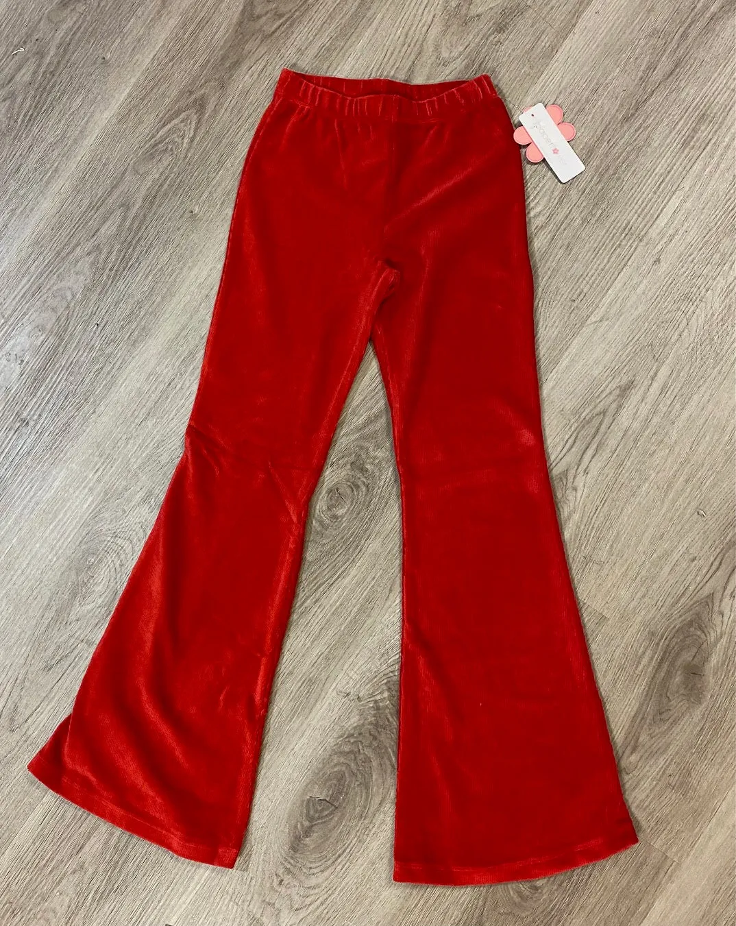 Red Super Flared Pants