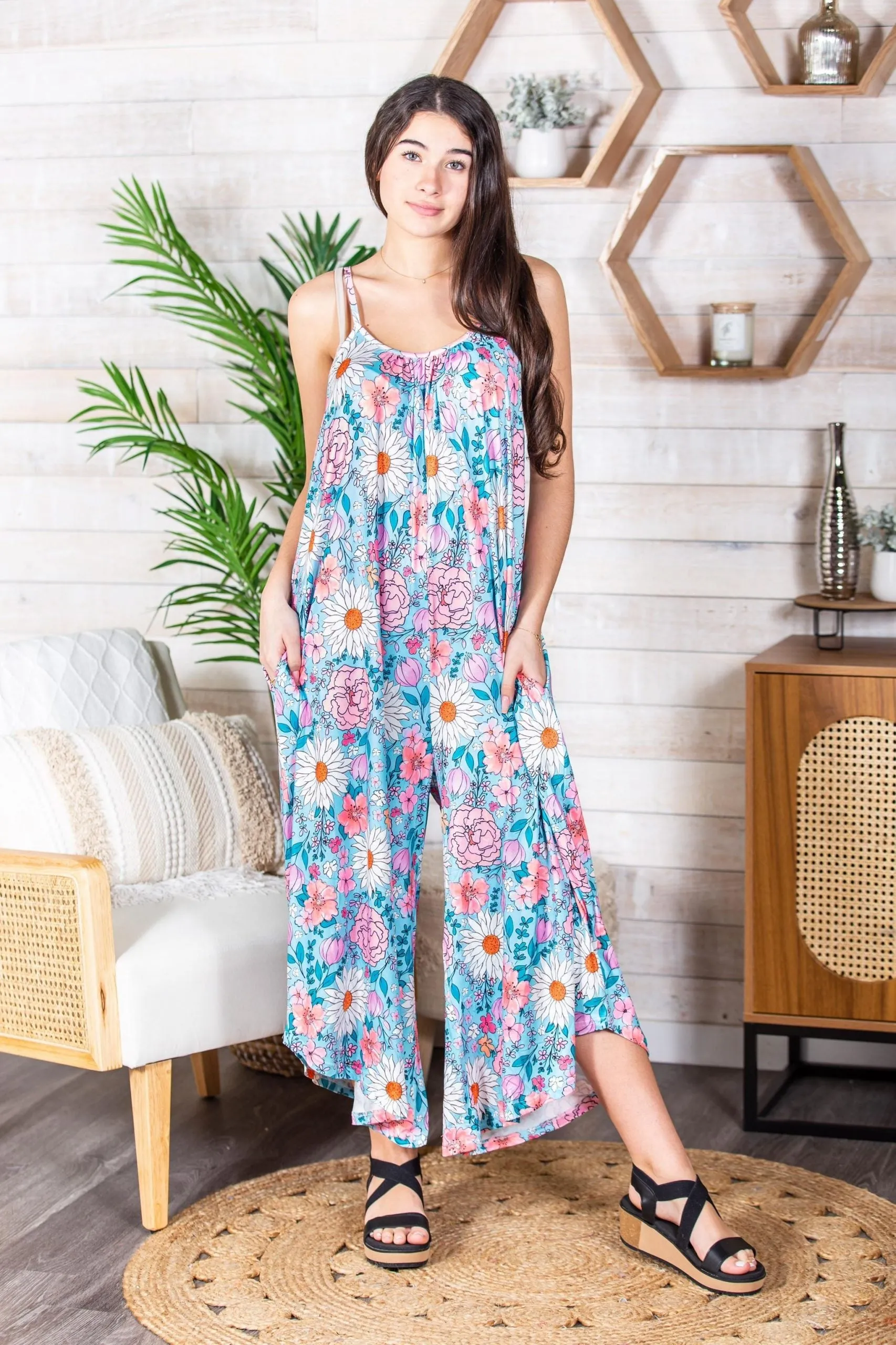 Relaxed Fit Jumpsuit in Assorted Prints