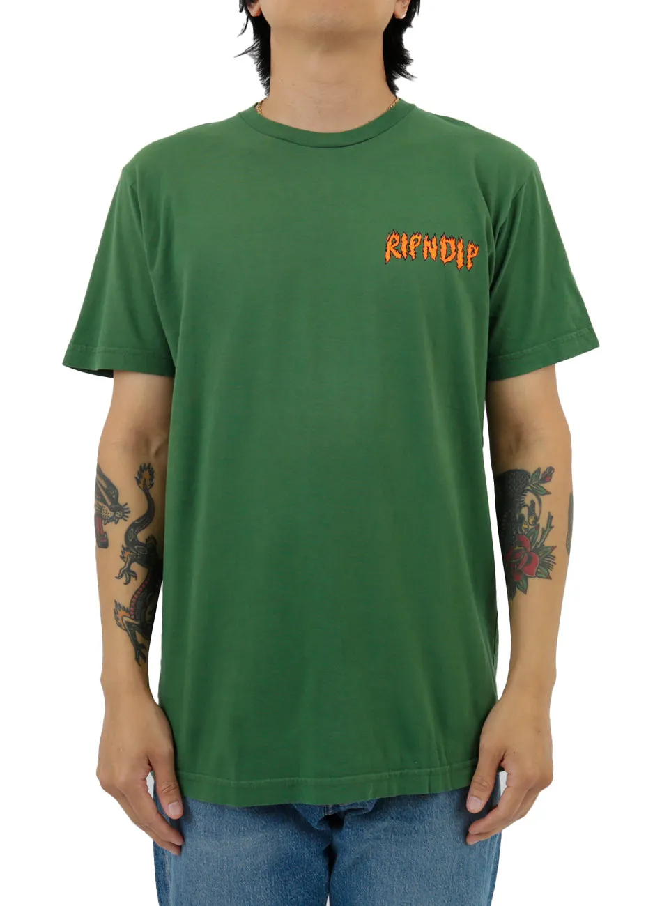 RIPNDIP Olive Burn Tee