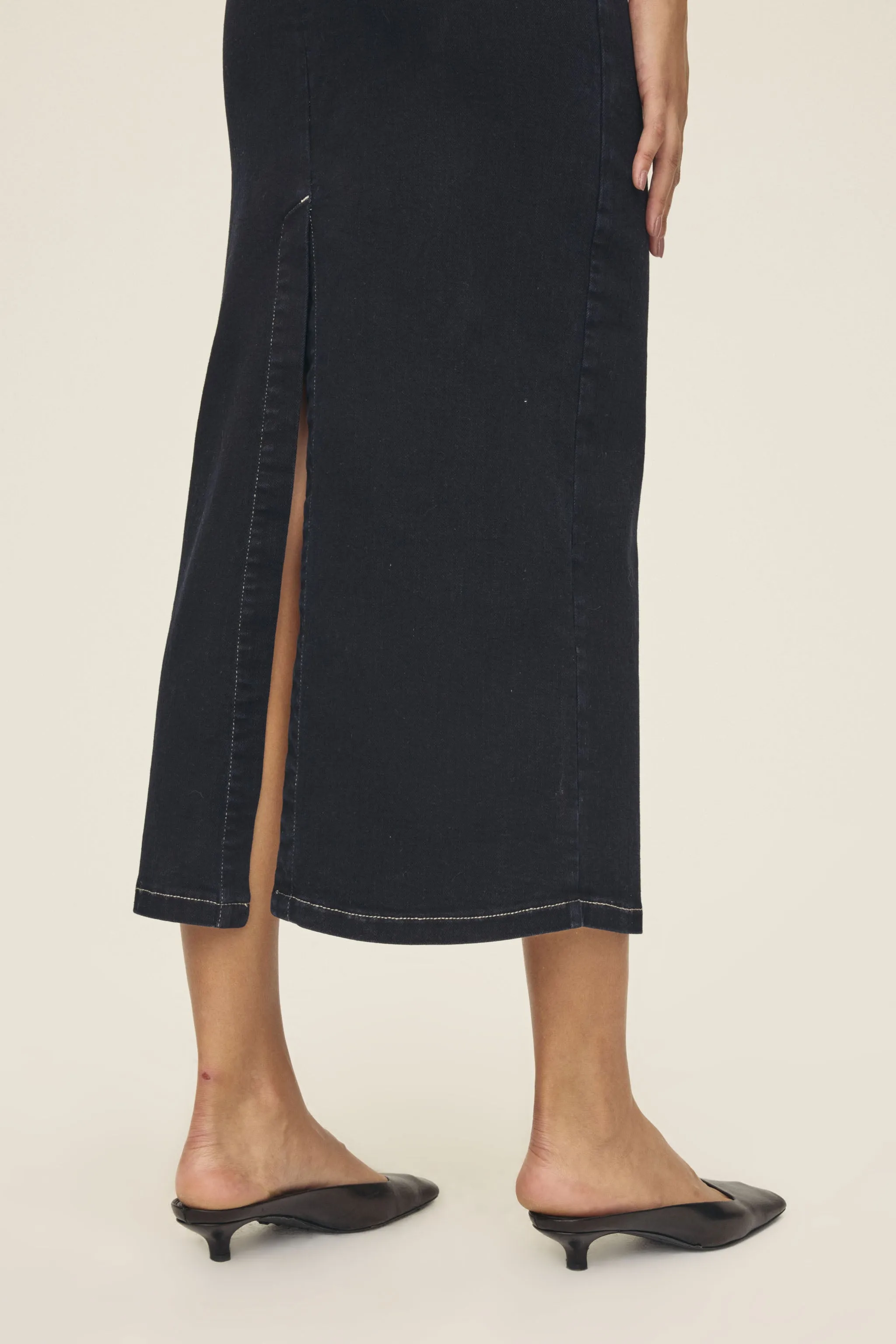 RKV - DENIM MAXI DRESS | DEPTHS