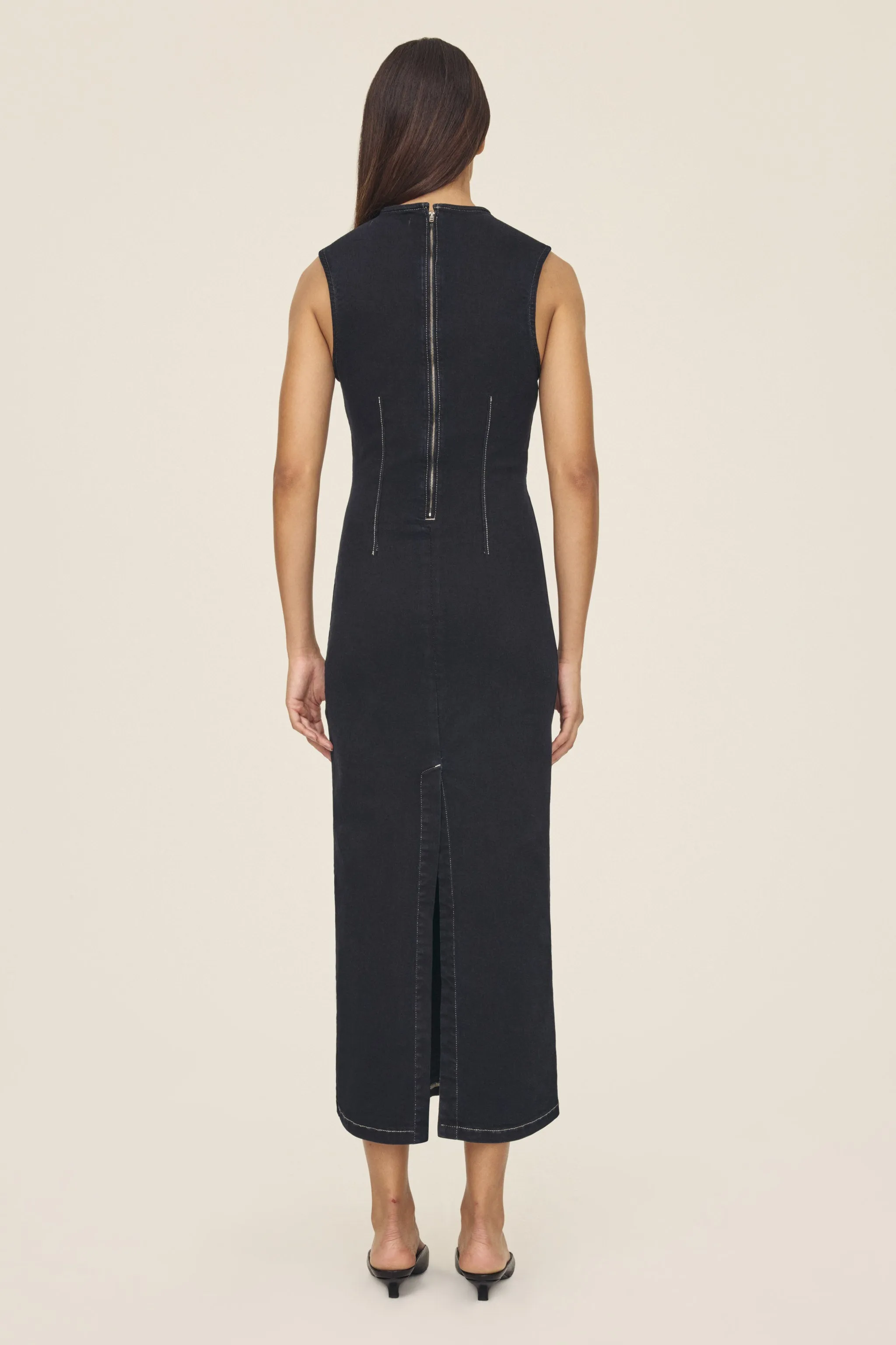 RKV - DENIM MAXI DRESS | DEPTHS