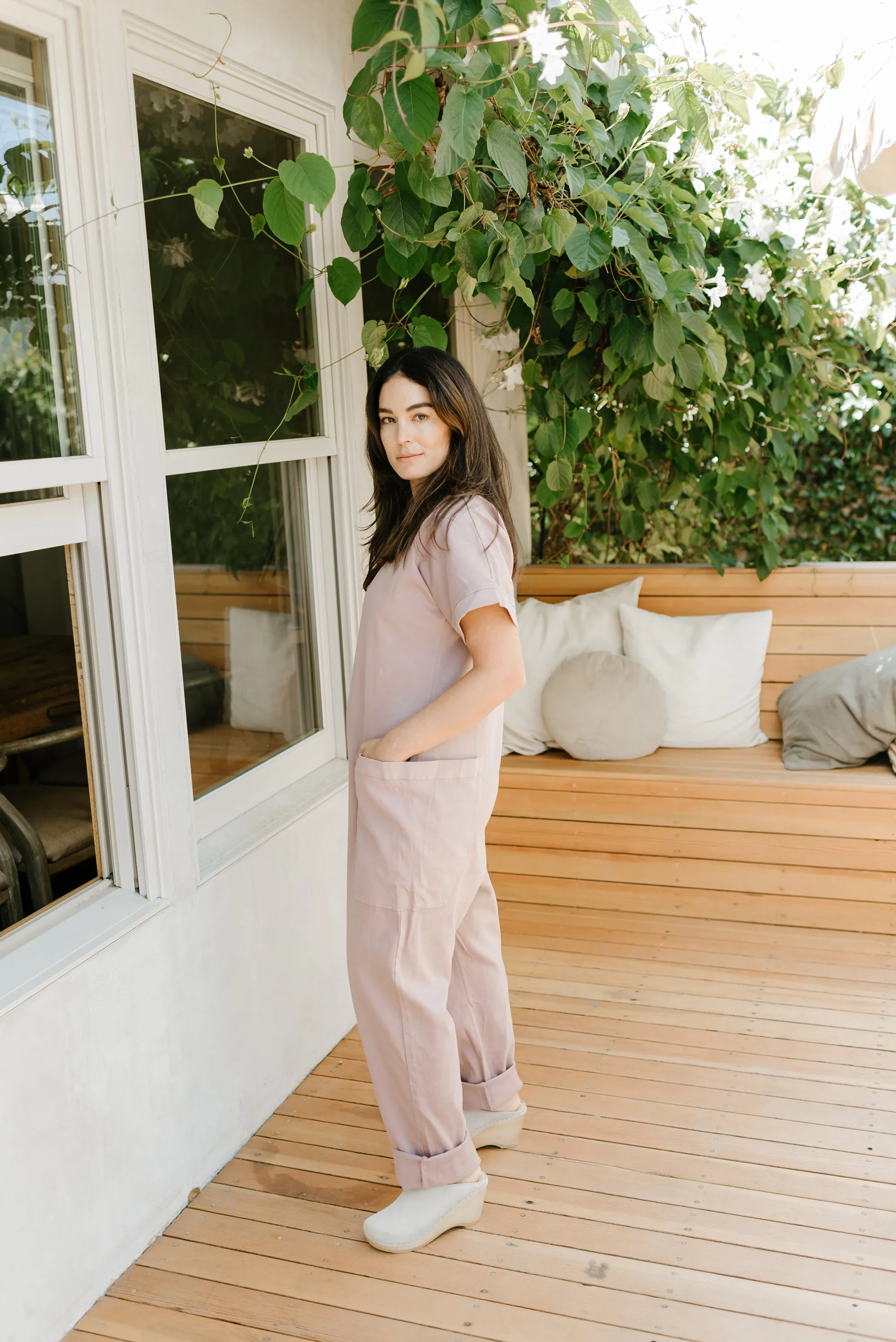 SAMPLE SALE | Together Zipper Jumpsuit - Dusty Plum