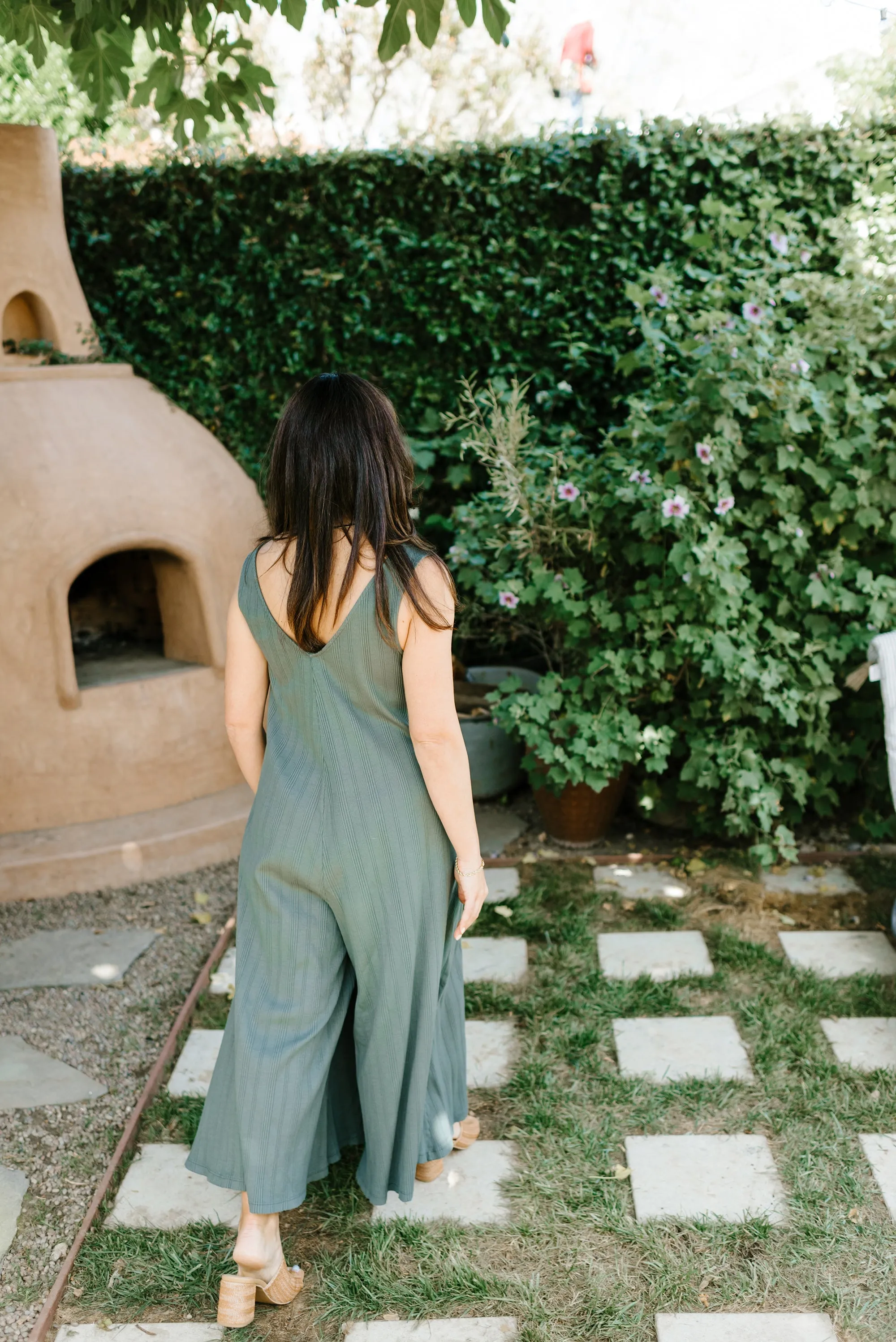 SAMPLE SALE | Willow Wide Rib Jumpsuit - Meadow