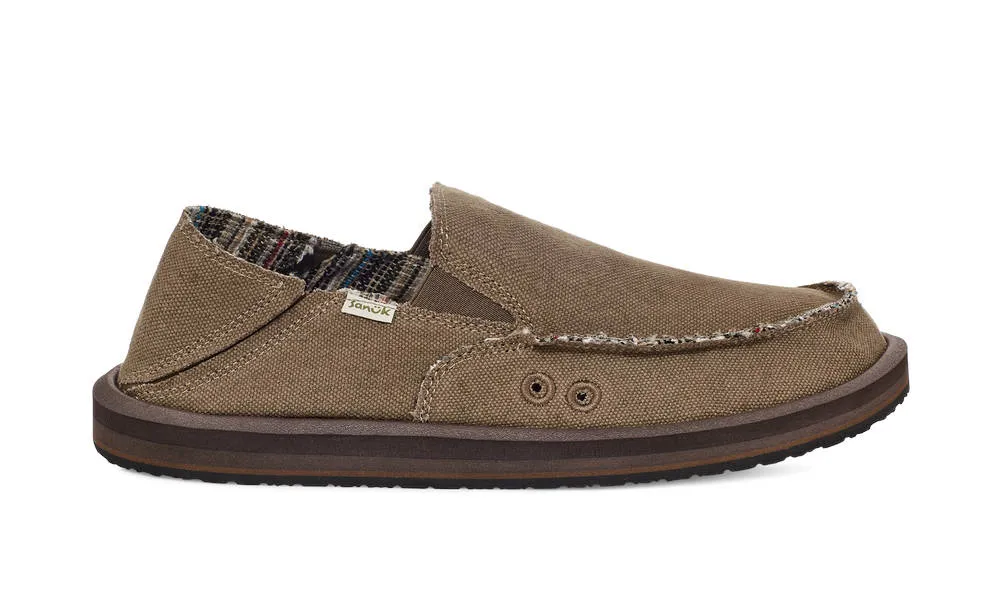 Sanuk Mens Sidewalk Surfer ST Hemp Canteen