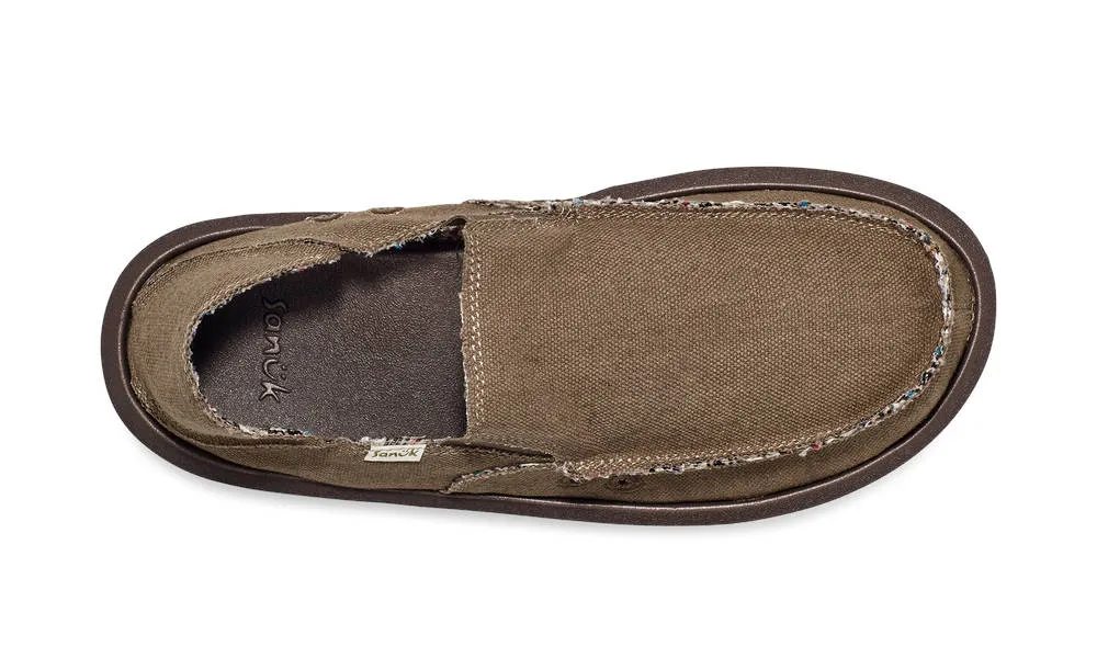 Sanuk Mens Sidewalk Surfer ST Hemp Canteen