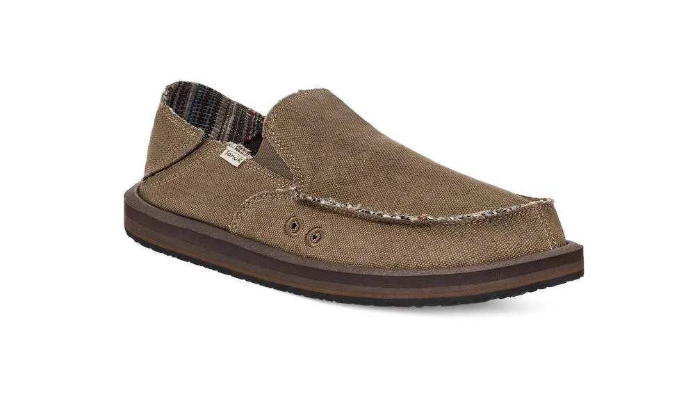 Sanuk Mens Sidewalk Surfer ST Hemp Canteen