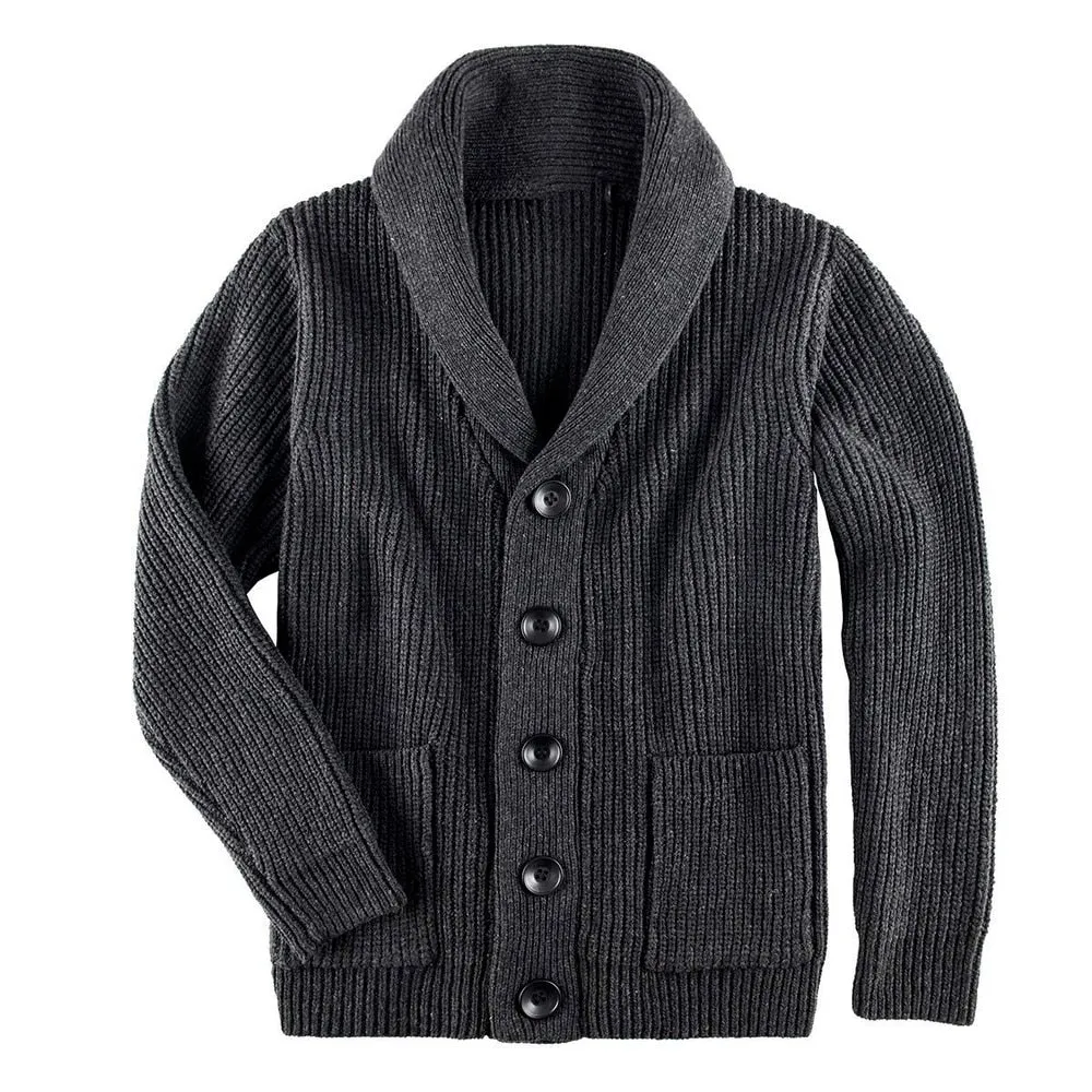 Shawl Collar Pocket Cardigan