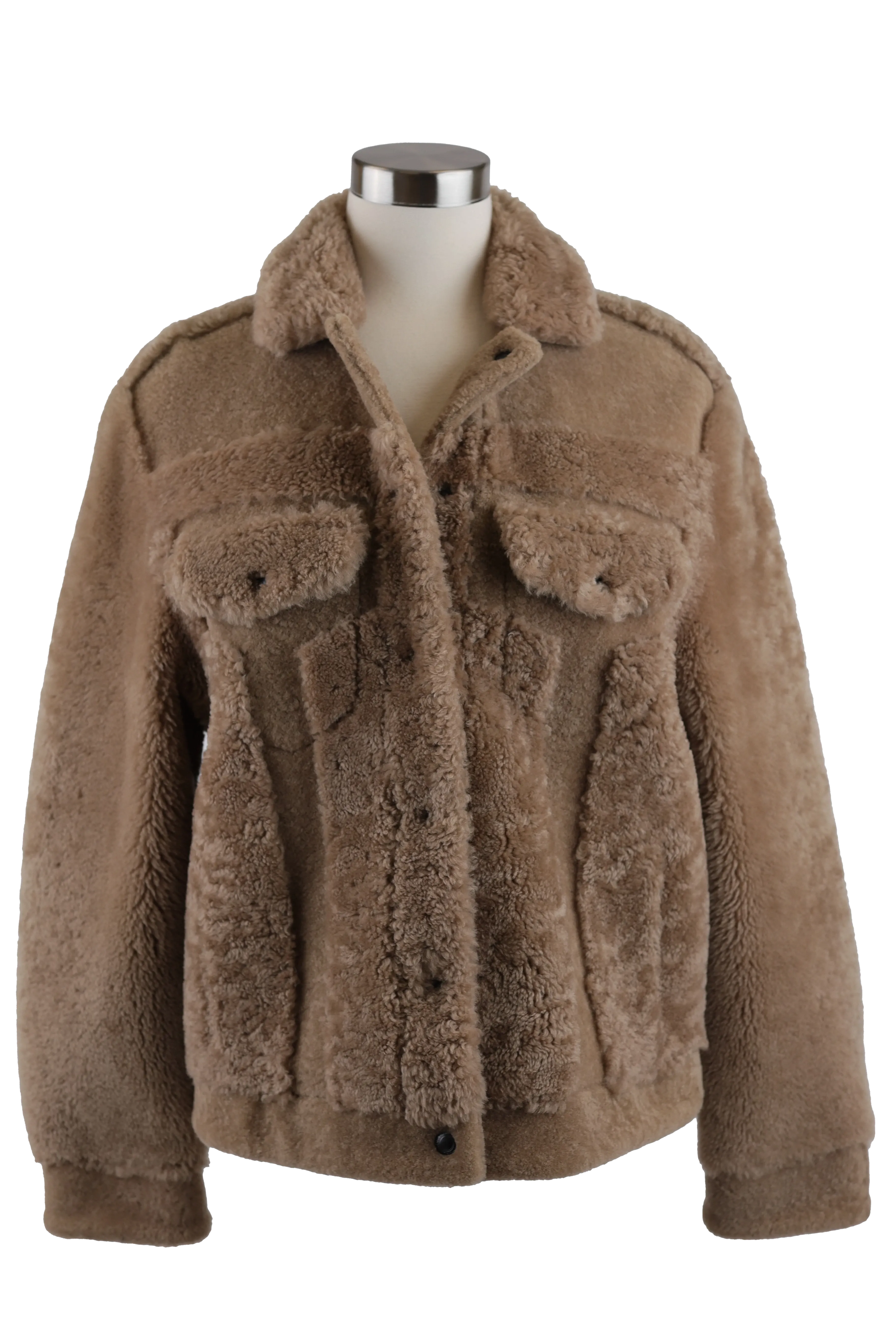 Shearling Leather Lined Jacket