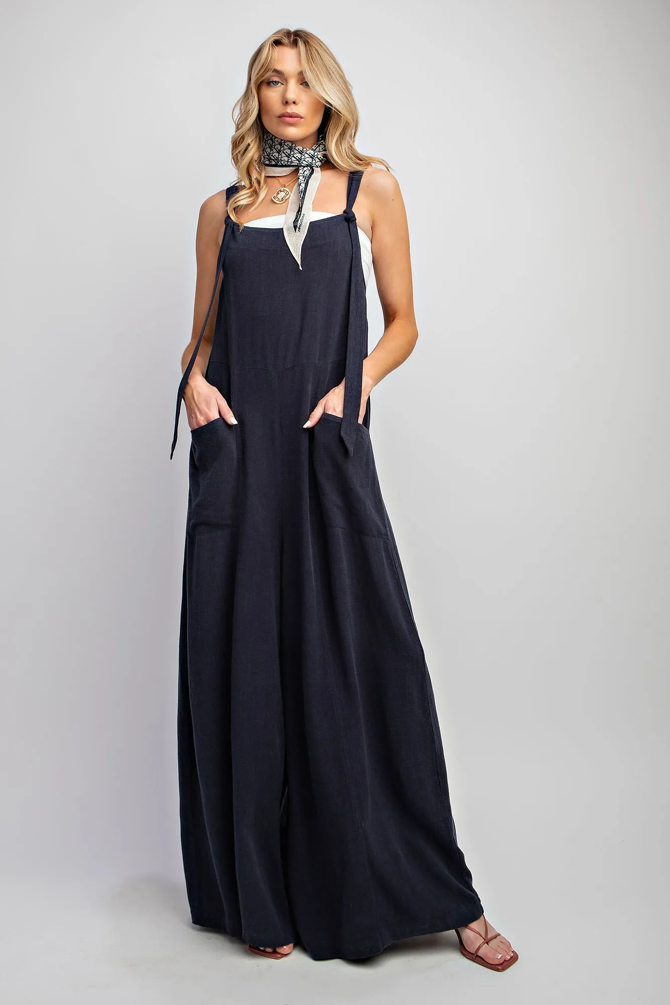 Skyler Jumpsuit - Dark Navy {by Easel}