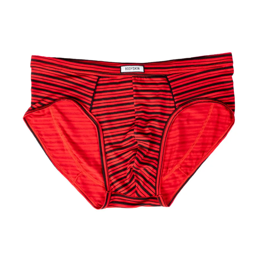 Slip Bodyskin rouge avec lignes