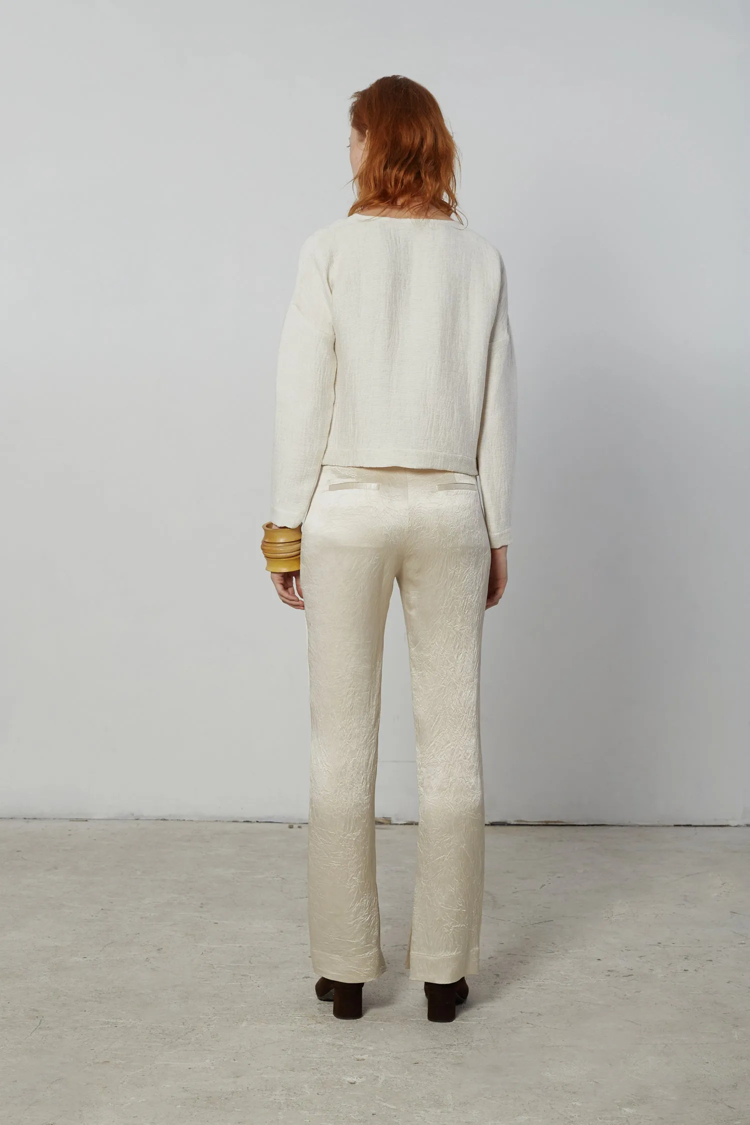 Slit Hem Pants - Sand