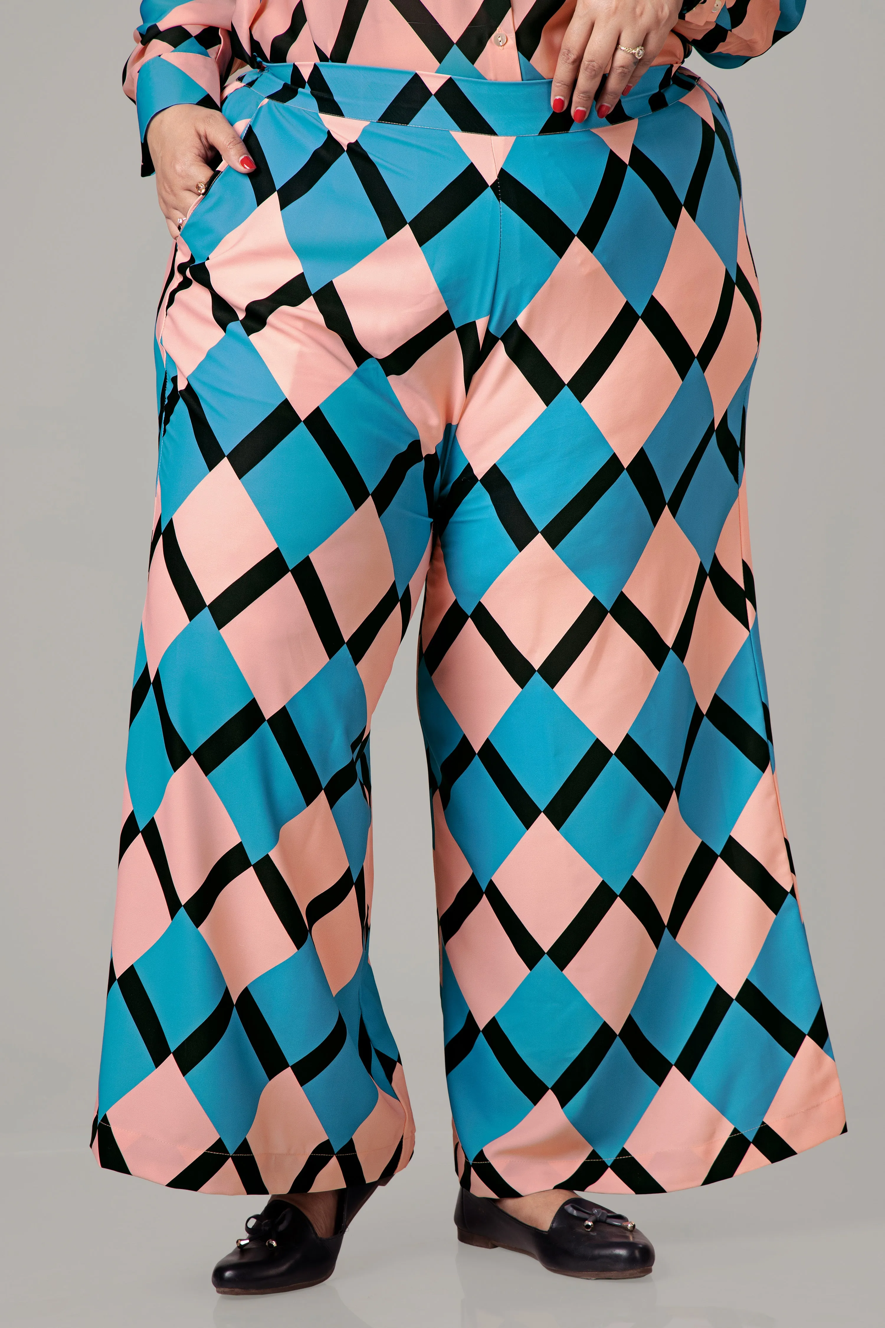 Smart Geometric Ladies Bottom Wear