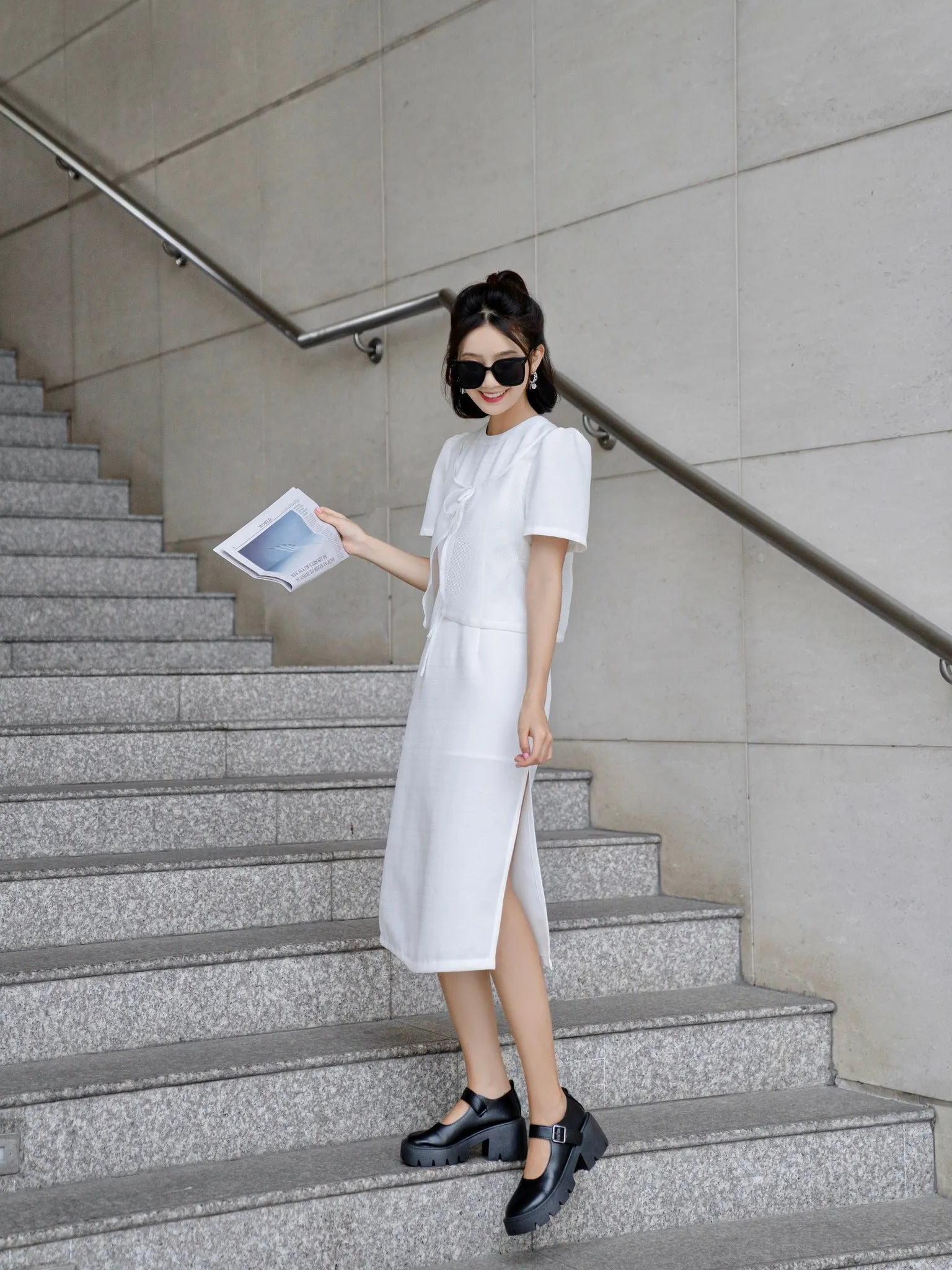 Solar Pure White Jumpsuit Dress - Gu Fashion | Vietnam Fashion Store