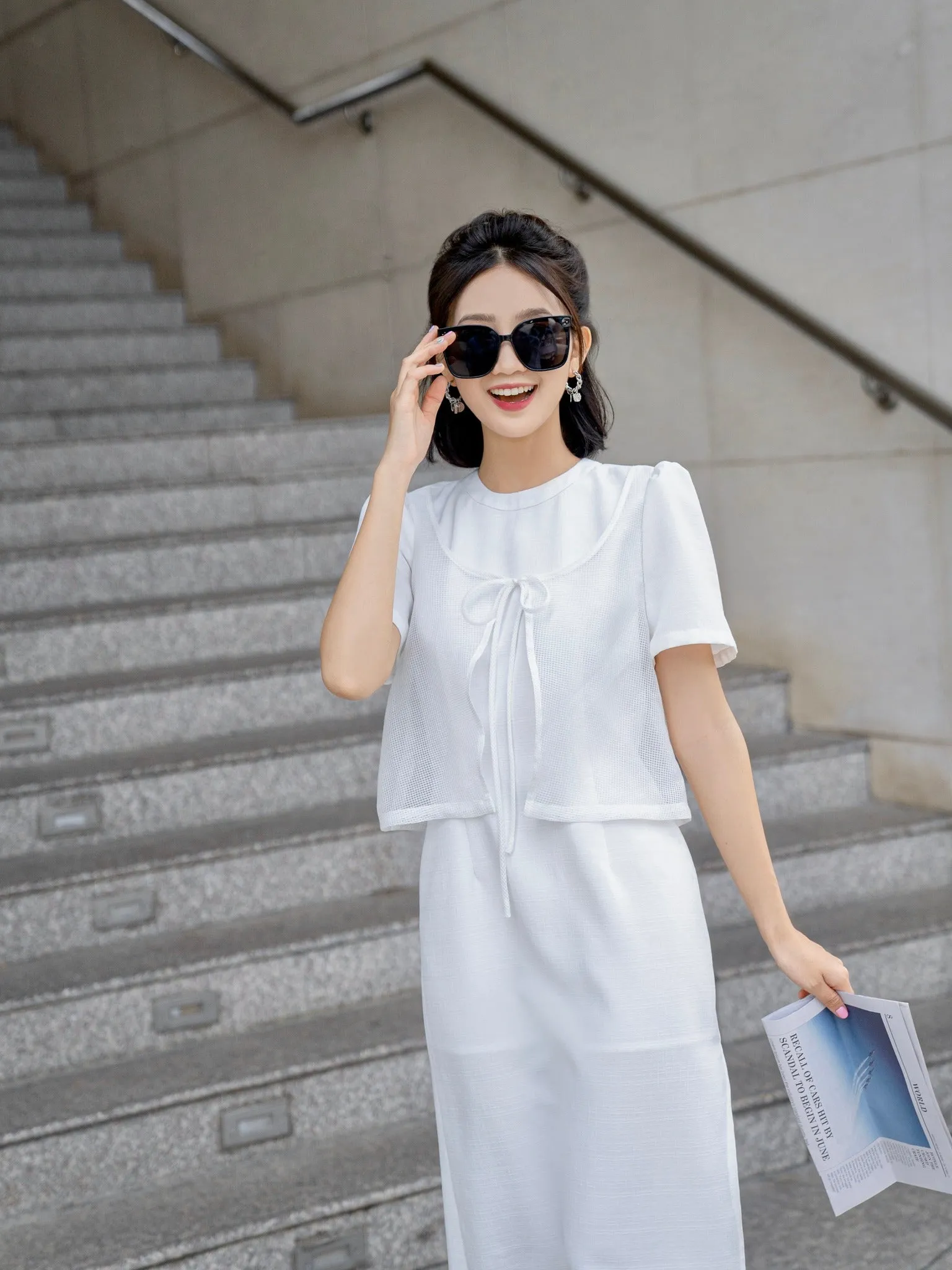 Solar Pure White Jumpsuit Dress - Gu Fashion | Vietnam Fashion Store