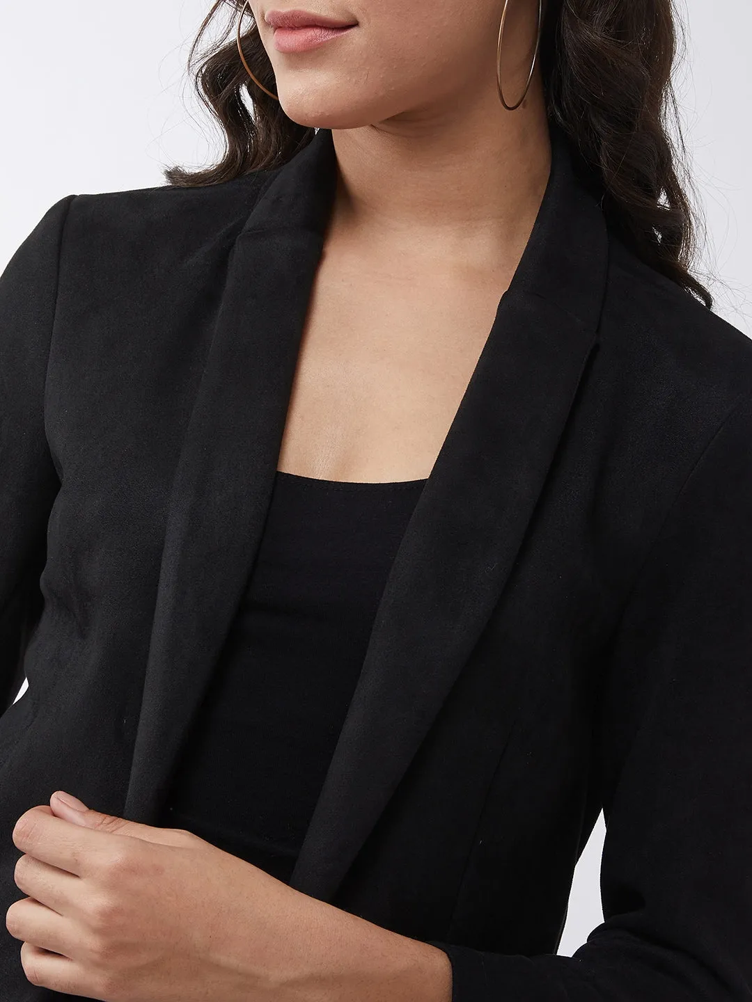 Solid Collared Blazer