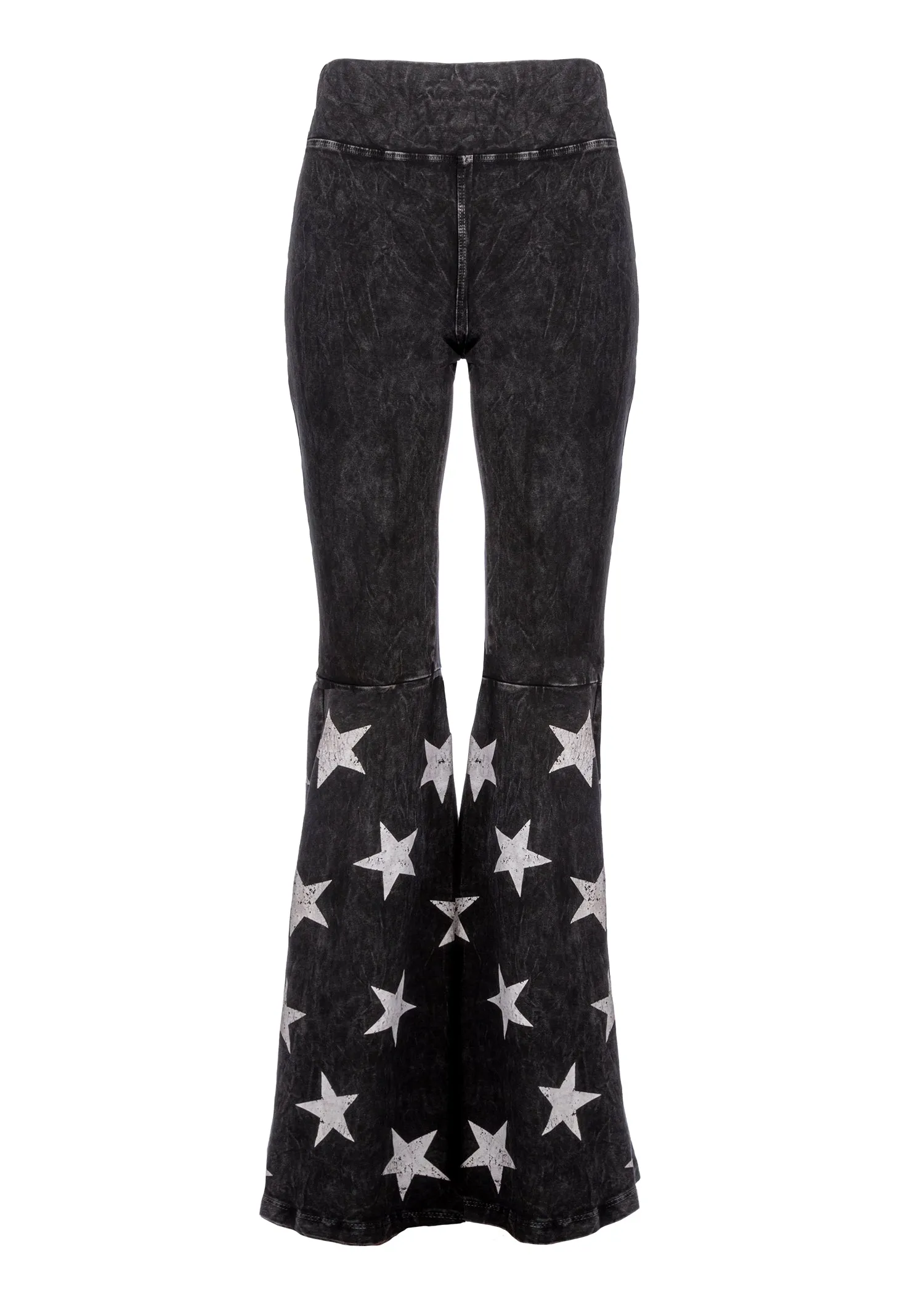 Star Print Bell Bottoms Flared Pants