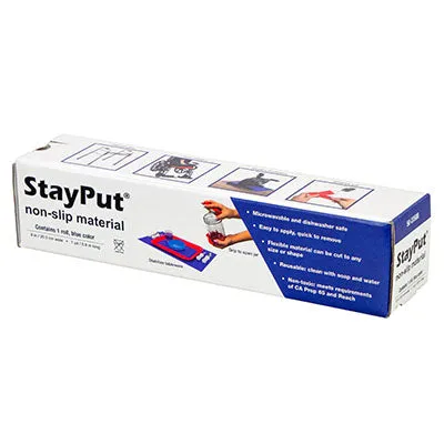 StayPut non-slip material, 8" x 2 yd roll, black