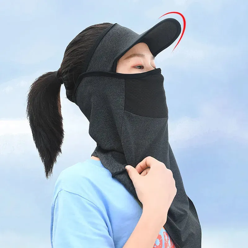 Summer Sun Protection Cycling Cap Sport Fishing Balaclava Men Women Bicycle Motorcycle Helmet Liner Sun Visor Hat