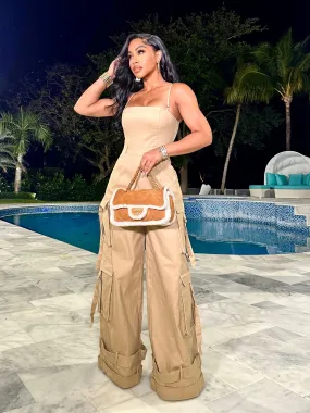 “Sweetheart” Cargo Jumpsuit