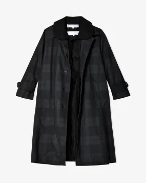 Tao - Women's Double-Layer Coat - (Black)