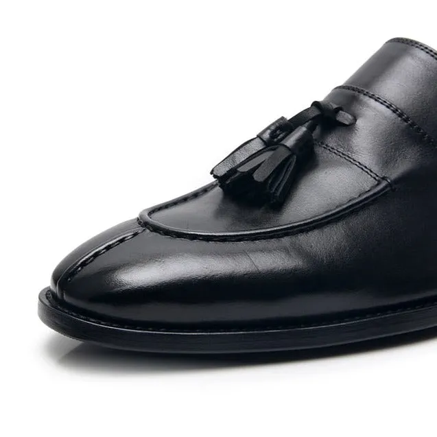 TasselLux Exotic Leather Oxford Dress Loafers