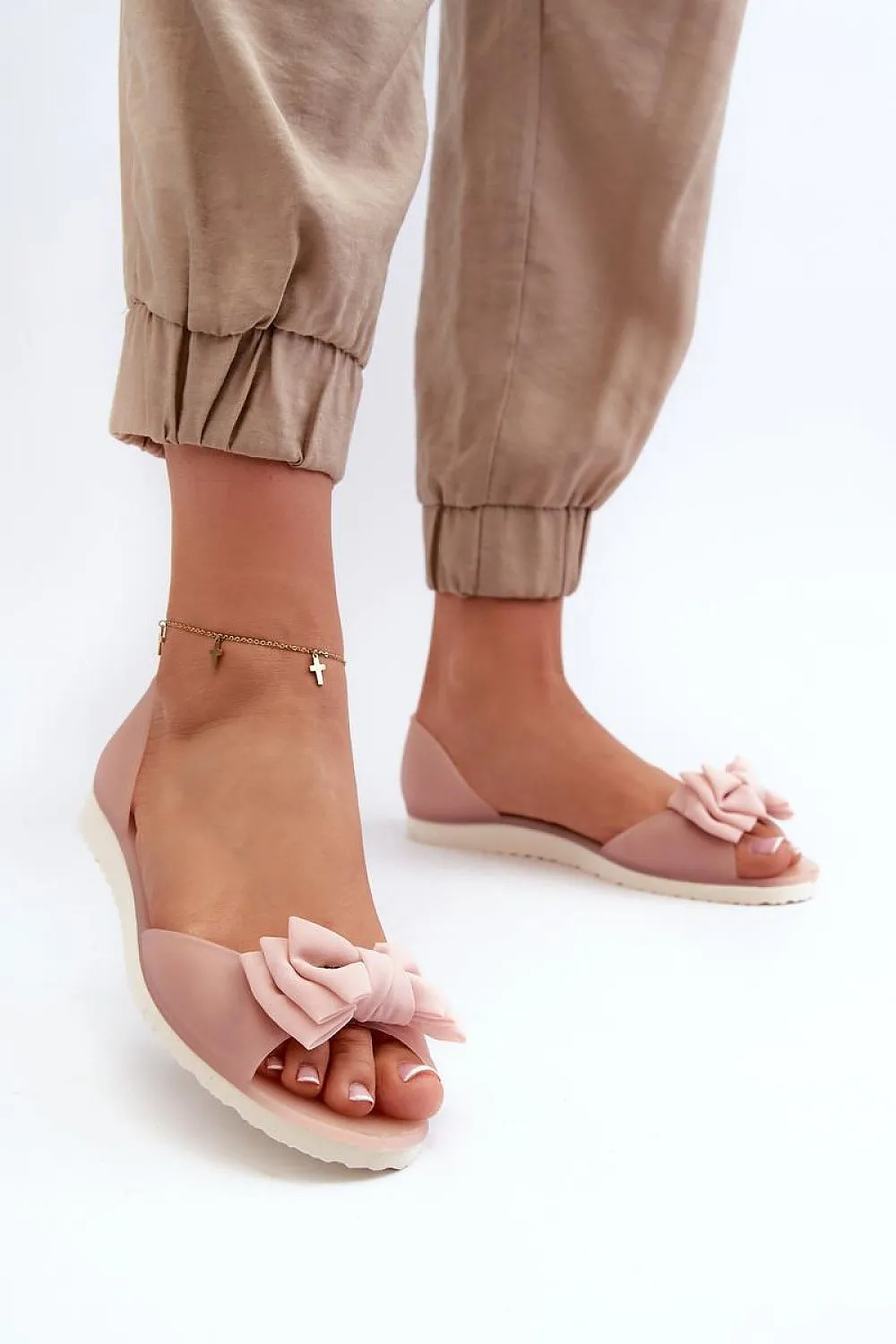 TEEK - Bow Rubber Ballet Flats