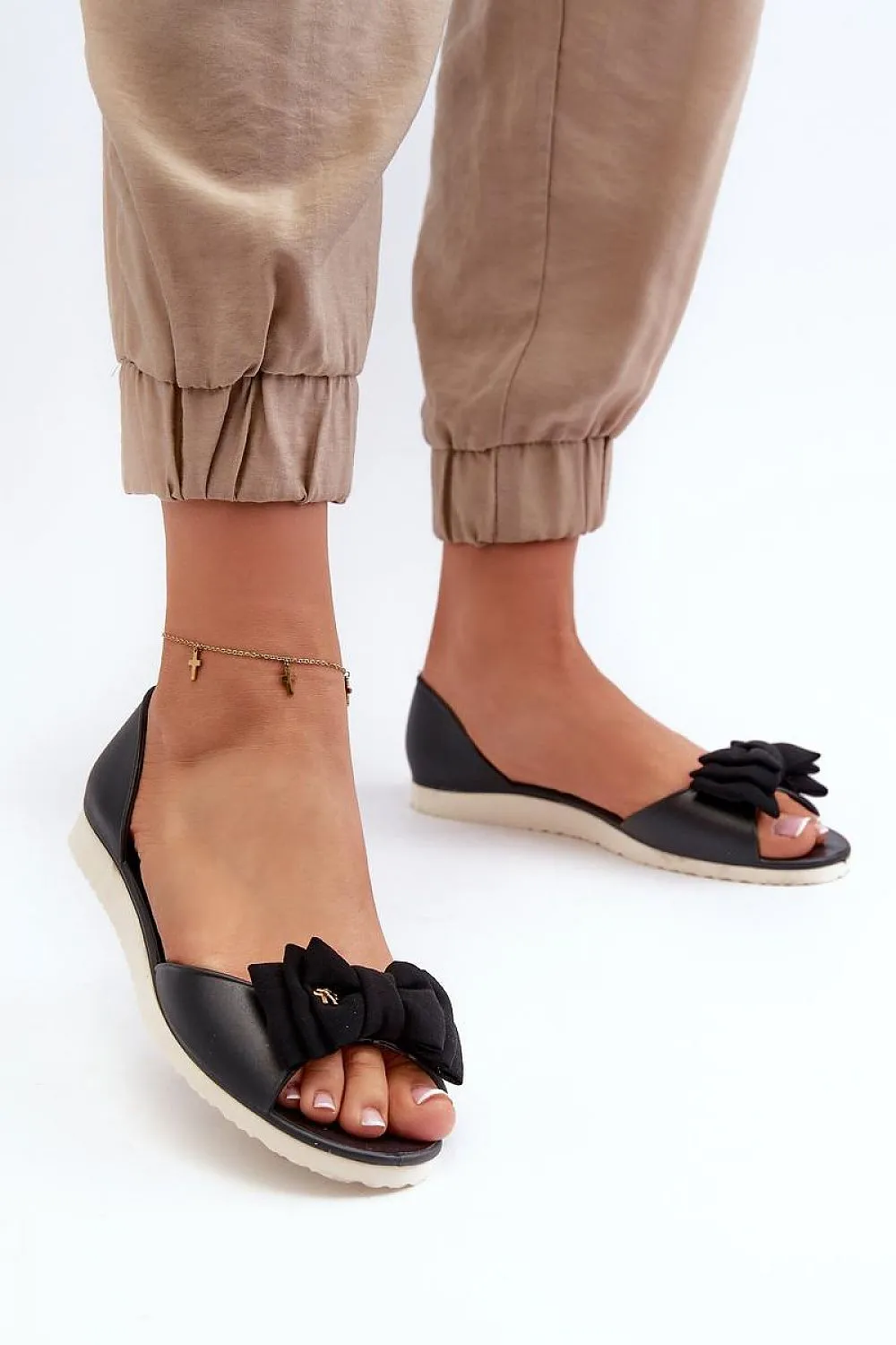 TEEK - Bow Rubber Ballet Flats