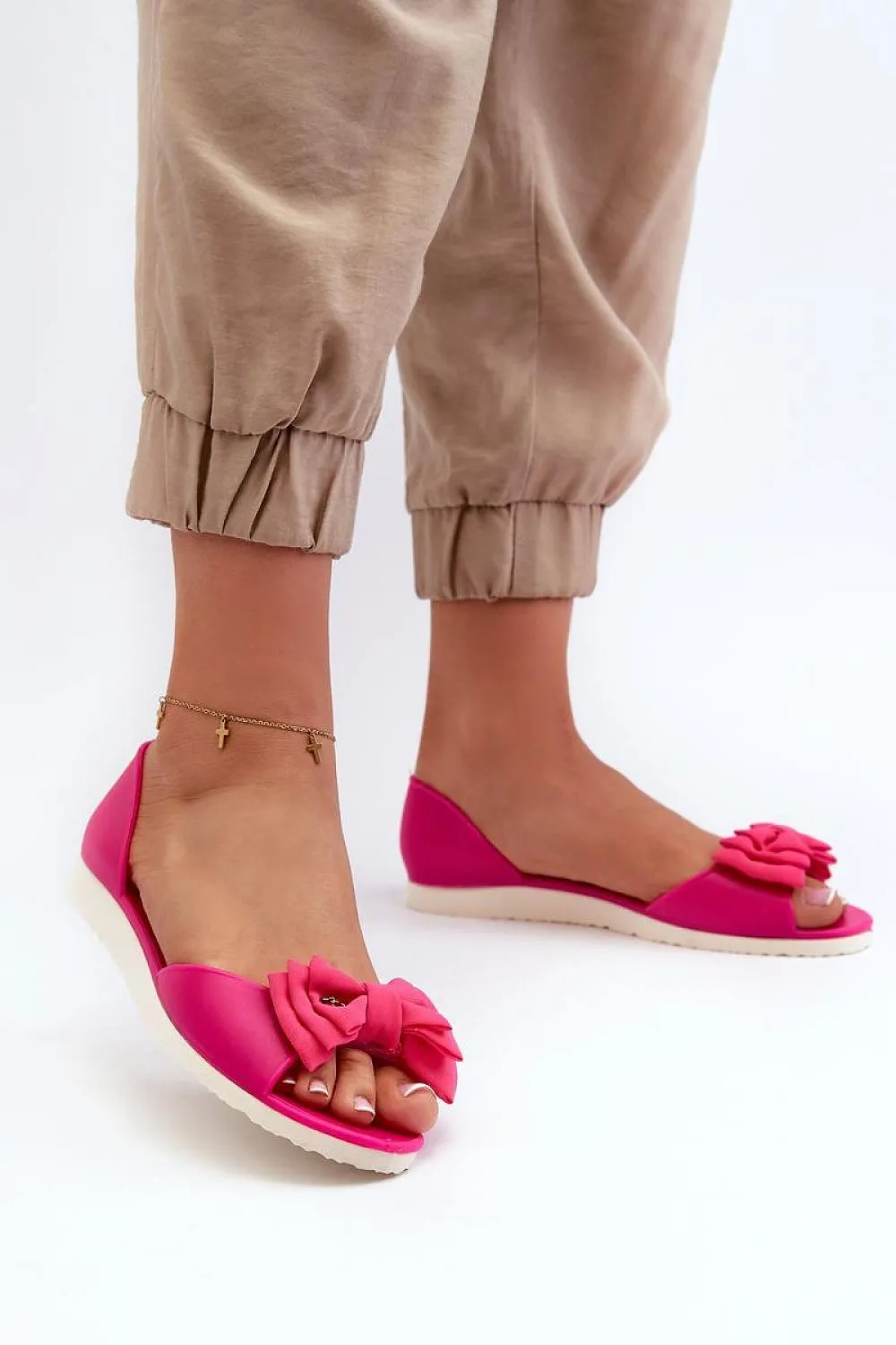 TEEK - Bow Rubber Ballet Flats