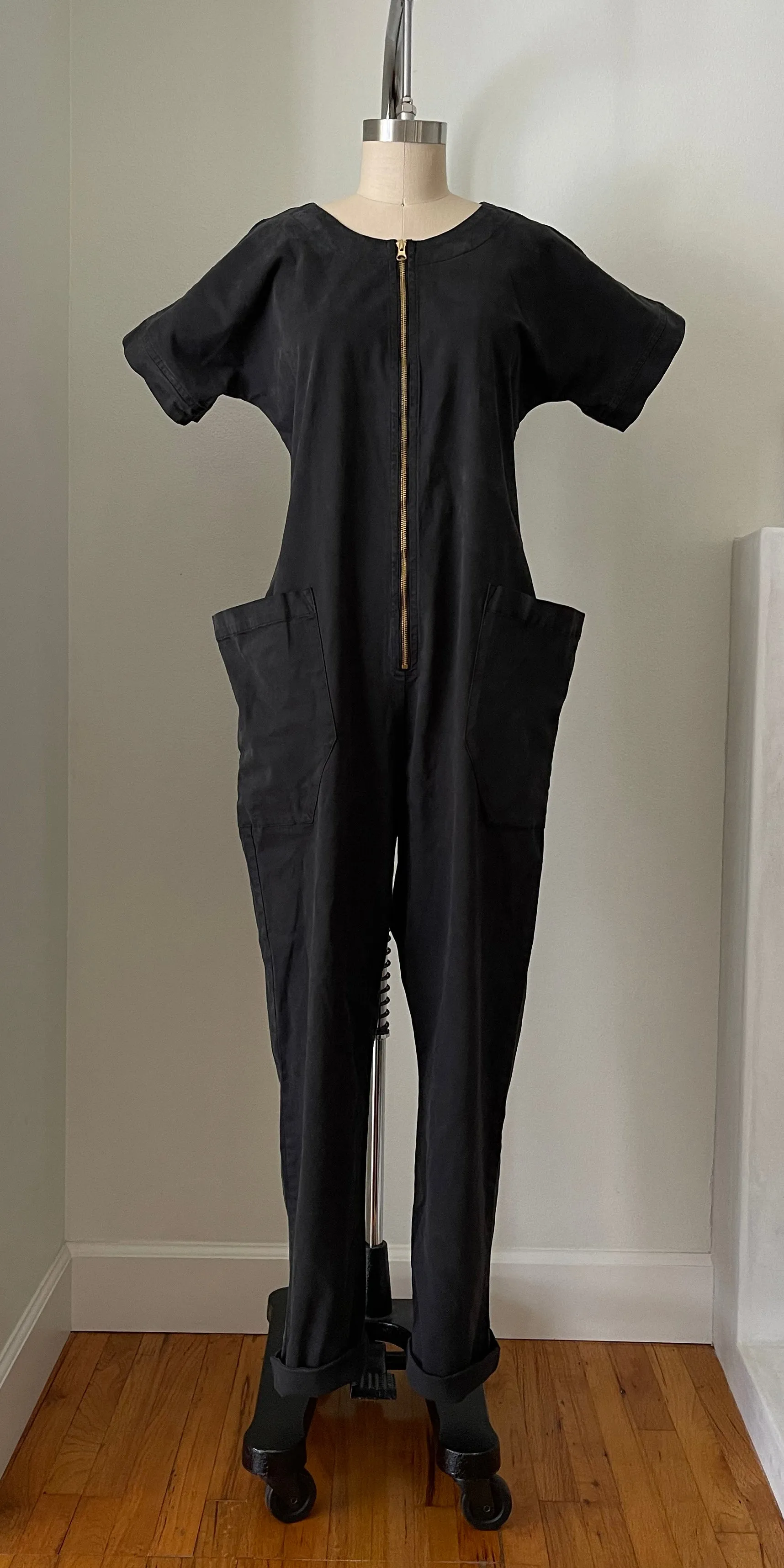 Together Zipper Jumpsuit - Black Forest