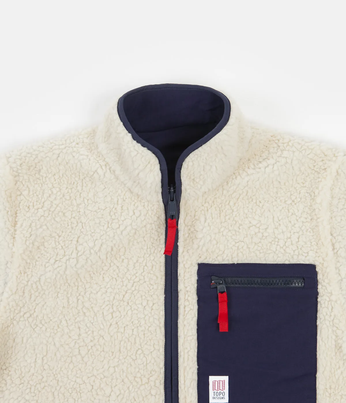 Topo Designs Sherpa Jacket - Natural / Navy