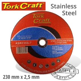 TORK CRAFT CUTTING DISC STEEL AND SS 230 X 2.5 22.22MM ABR230S-7