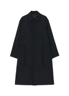 T/W GABARDINE SOUTIEN COLLAR WAIST TIE AND WING LONG COAT