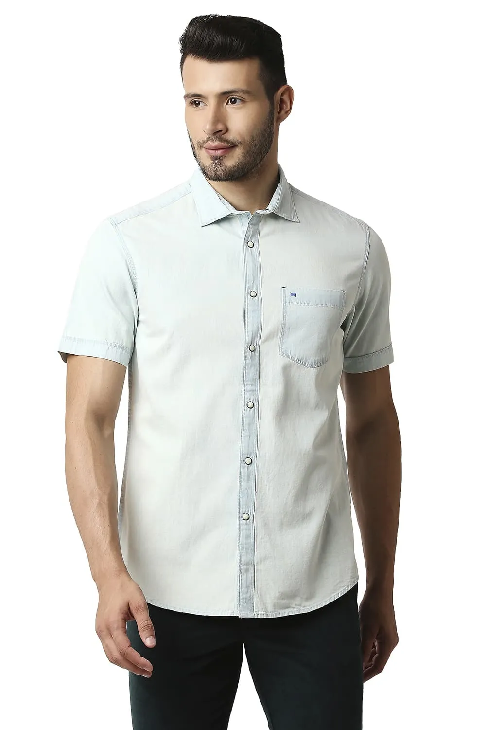 Twill Checks Halfsleeves Shirt