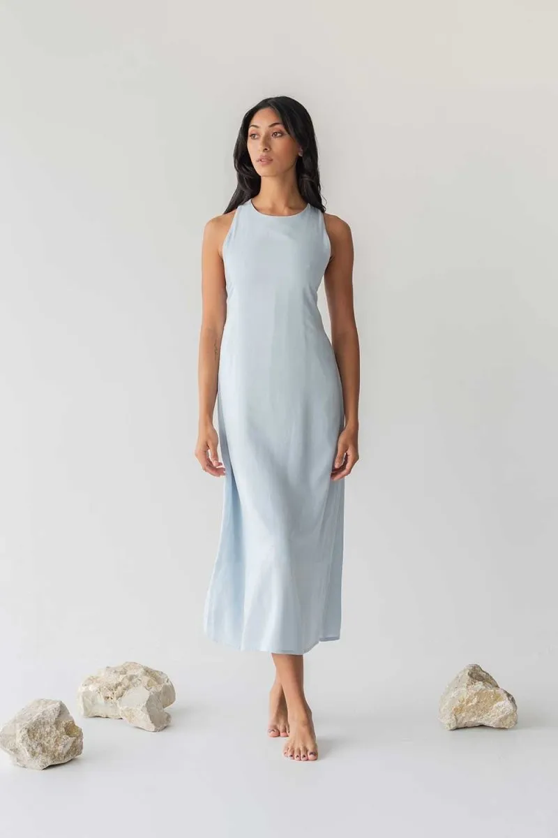 Twist Back Slip Dress