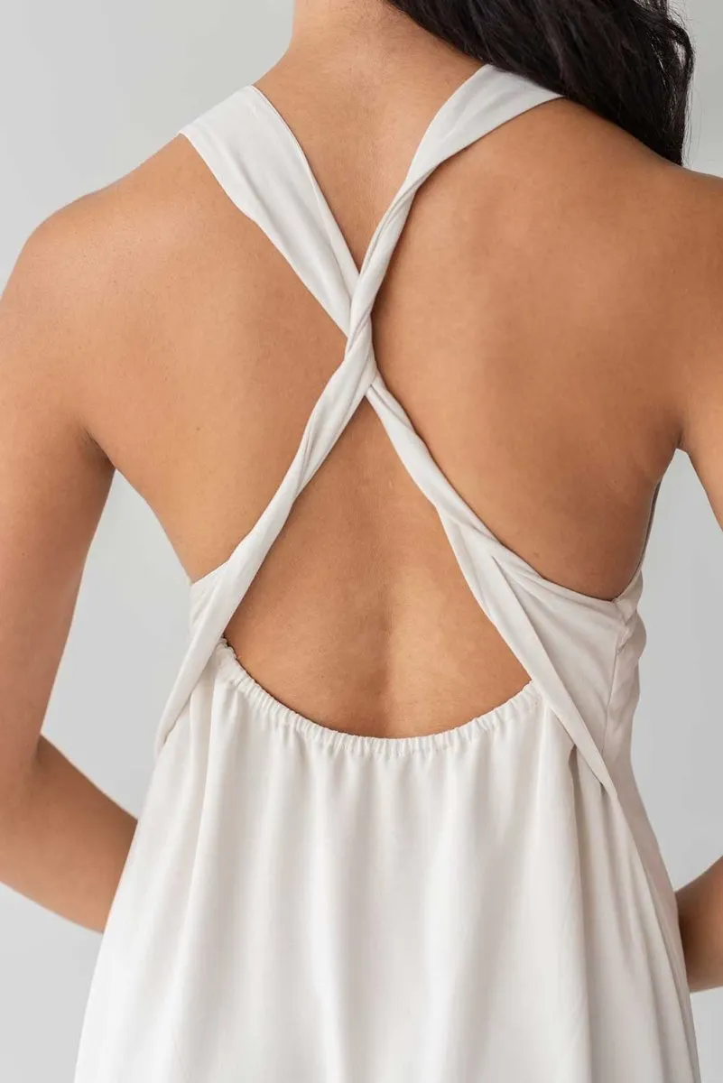 Twist Back Slip Dress