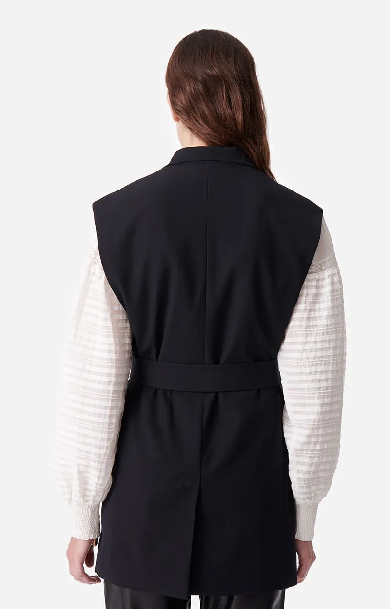 Vanessa Bruno Christen Sleeveless Vest Noir