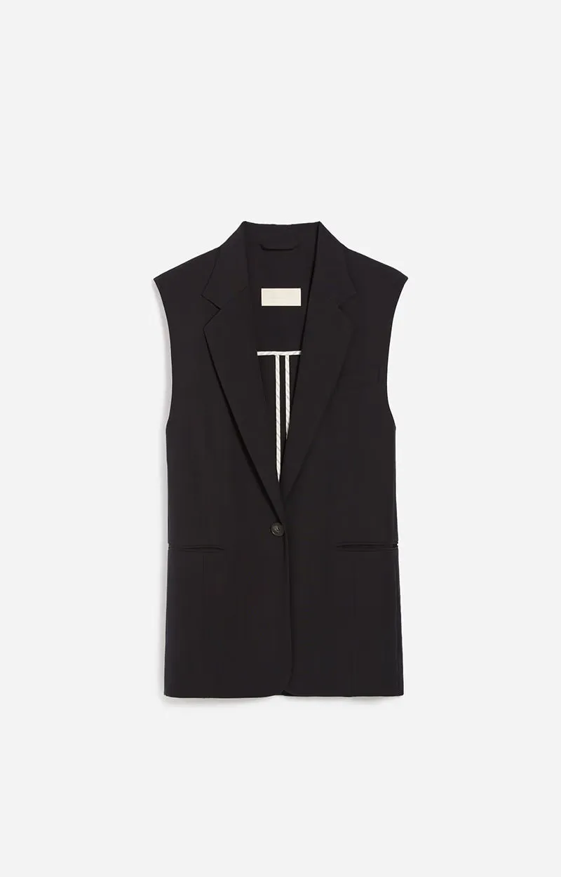 Vanessa Bruno Christen Sleeveless Vest Noir